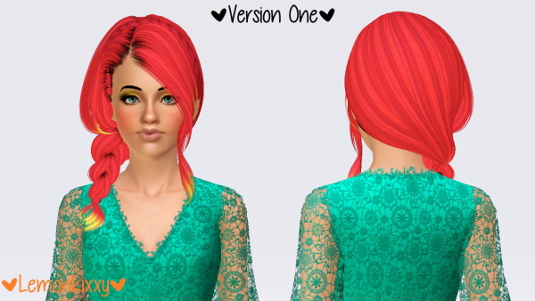 Skysims 235 hairstyle retextured by Lemonkixxy`s Lair for Sims 3
