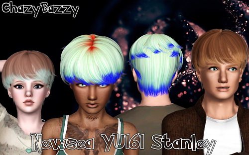 Newsea`s YU161 Stanley hairstyle retextured by Chazy Bazzy for Sims 3