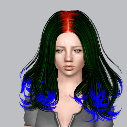 Skysims 48 hairstyle retextured by Plumb Bombs for Sims 3