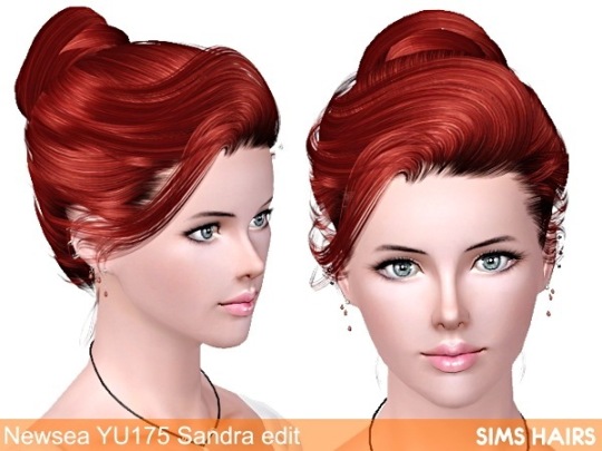 Newsea YU175 Sandra retexture by Sims Hairs
