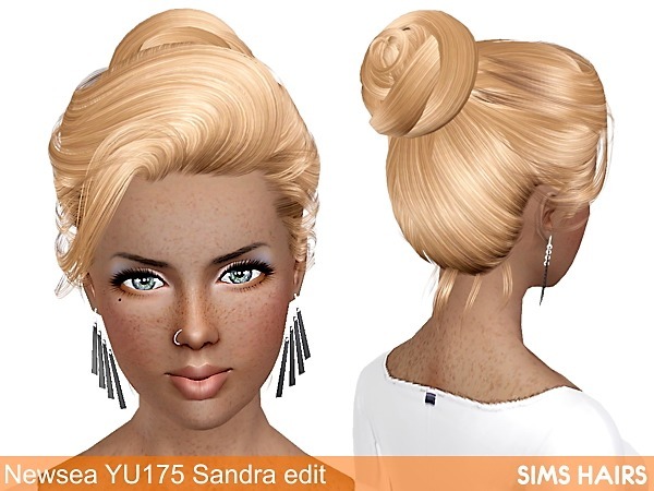 Newsea YU175 Sandra retexture by Sims Hairs for Sims 3