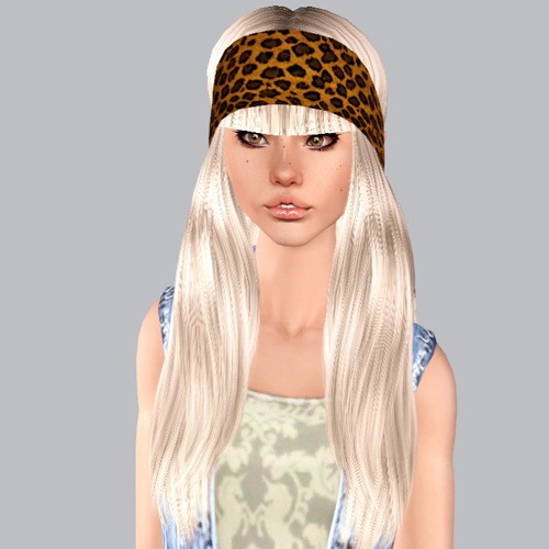 Modish Kitten Woodstock hairstyle retextured by Plumb Bombs for Sims 3
