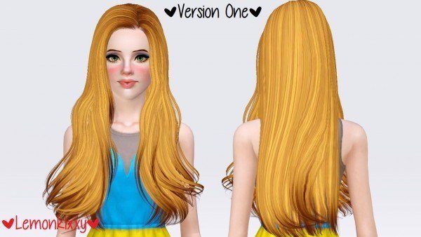 Skysims 237 hairstyle retextured by Lemonkixxy`s Lair for Sims 3