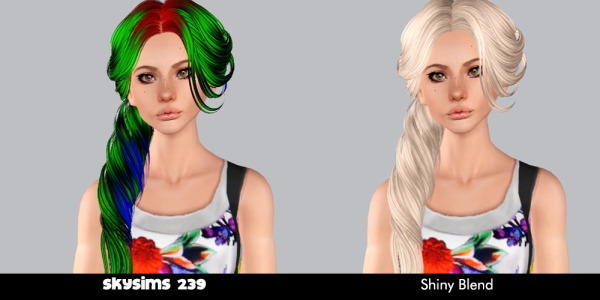 Skysims 239 hairstyle retextured by Plumb Bombs for Sims 3