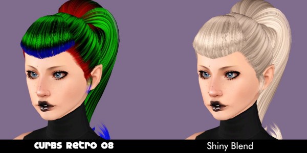 Curbs hairstyle retextured by Plumb Bombs for Sims 3