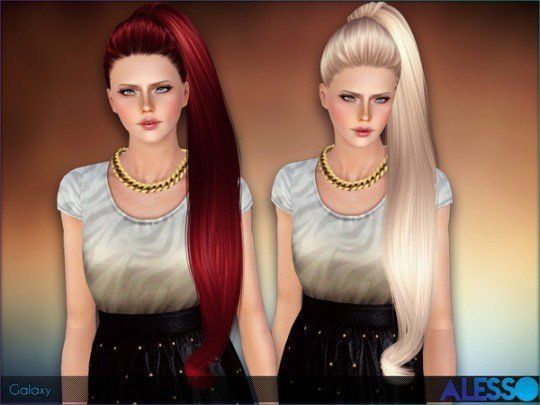 Galaxy hairstyle by Alesso by The Sims Resource - Sims 3 Hairs