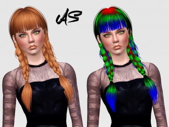 ButterflySims 134 hairstyle retextured by Chantel Sims - Sims 3 Hairs