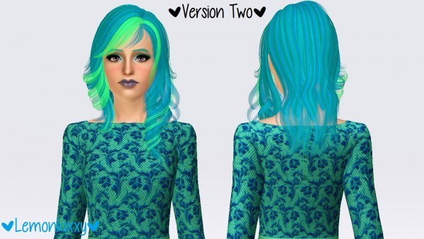 Skysims 034 hairstyle retextured by Lemonkixxy`s Lair for Sims 3