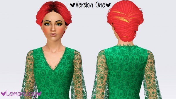 Skysims 241 hairstyle retextured by Lemonkixxy`s Lair for Sims 3