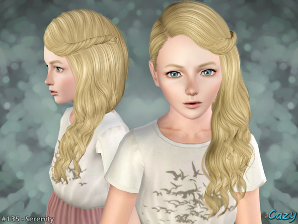 Serenity Hairstyle by Cazy by The Sims Resource for Sims 3