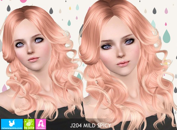 J204 Mild Spicy hairstyle by NewSea for Sims 3