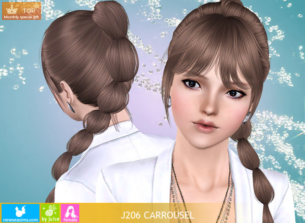 J206 Carrousel hairstyle by NewSea for Sims 3