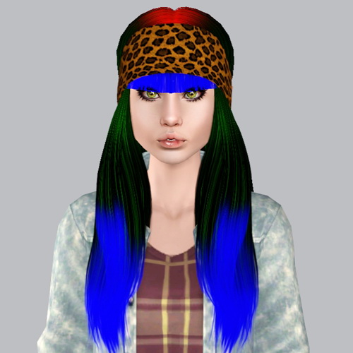 Modish Kitten Woodstock hairstyle retextured by Plumb Bombs for Sims 3