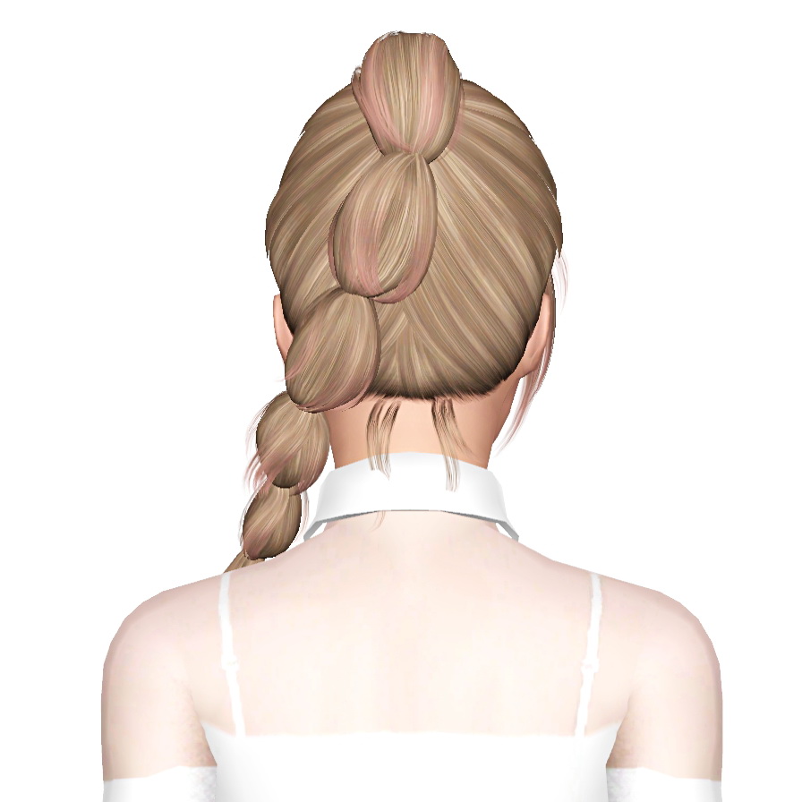 Newsea`s Carrousel hairstyle retextured by July Kapo Sims 3 Hairs