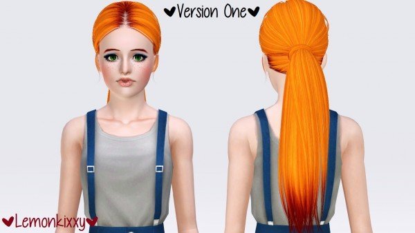Skysims 173 hairstyle retextured by Lemonkixxy`s Lair for Sims 3