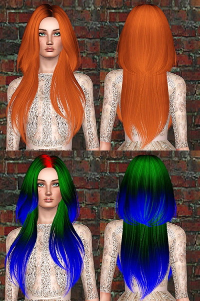 Skysims 240 hairstyle retextured by Chantel Sims for Sims 3