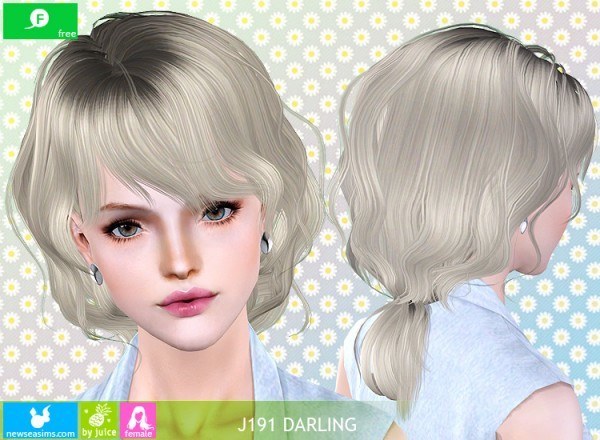 J191 Darling hairstyle by NewSea for Sims 3