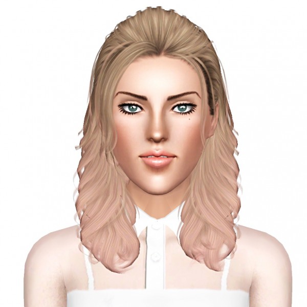 Cazy`s Heartbreak hairstyle retextured by July Kapo for Sims 3