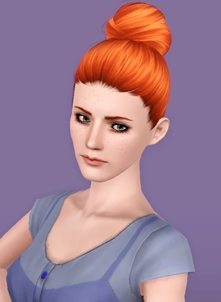 Geisha Genesis hairstyle retextured by Forever And Always for Sims 3
