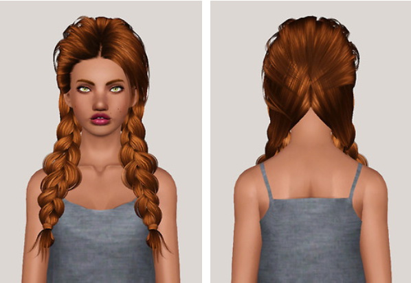 Butterflysims 142 hairstyle retextured by Someone take photoshop away from me for Sims 3