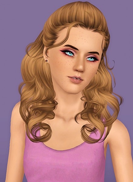 Newsea`s J205 hairstyle retextured by Forever And Always for Sims 3