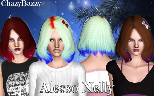 Alesso`s Nelly hairstyle retextured by Chazy Bazzy for Sims 3