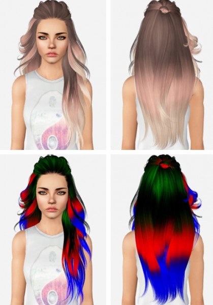 Skysims 227 hairstyle retextured by Plumbombshell for Sims 3