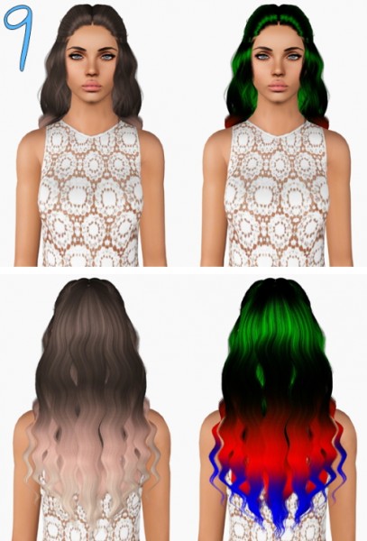 Alesso`s hairstyles retextured by Plumbombshell for Sims 3