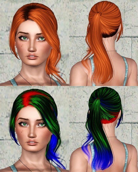 Cazy`s 143 Unofficial hairstyle retextured. by Chantel Sims for Sims 3