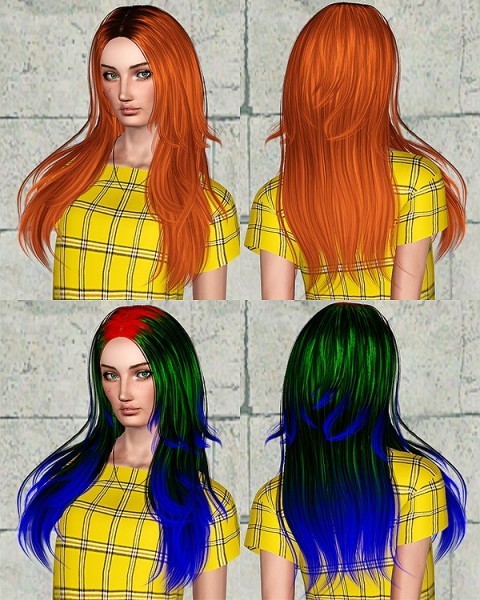 Sintiklia Amber hairstyle retextured by Chantel Sims for Sims 3