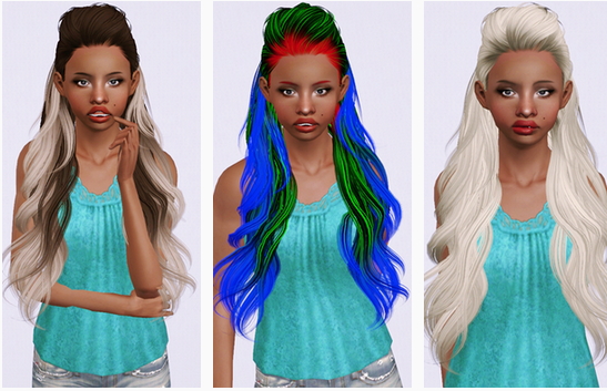 Butterflysims 139 hairstyle retextured by Beaverhausen for Sims 3
