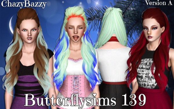 Butterflysims 139 hairstyle retextured by Chazy Bazzy for Sims 3