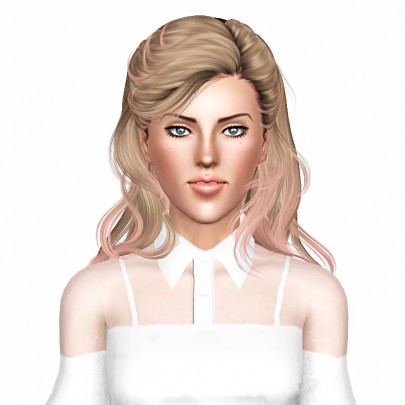 Newsea`s Sunset Glow hairstyle retextured by July Kapo - Sims 3 Hairs