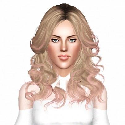 Newsea`s J204 Mild Spicy hairstyle retextured by July Kapo - Sims 3 Hairs