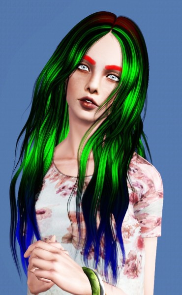 Alesso`s Glow hairstyle retextured by Thecnihs for Sims 3