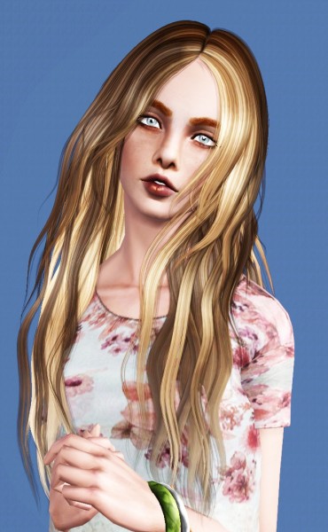 Alesso`s Glow hairstyle retextured by Thecnihs for Sims 3