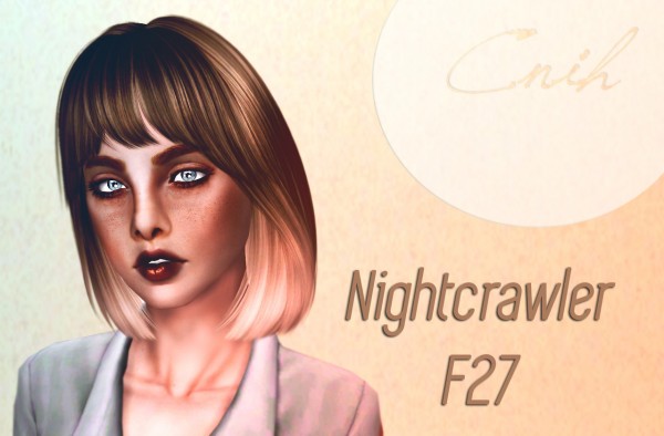 Nightcrawler`s 27 hairstyle retextured by Thecnihs for Sims 3