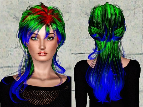 Newsea Cindy hairstyle retextured by Chantel Sims for Sims 3