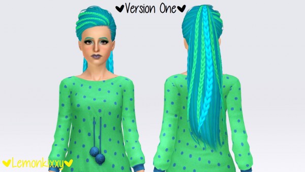Skysims 243 hairstyle retextured by Lemonkixxy`s Lair for Sims 3