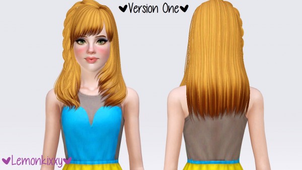 Butterflysims 090 hairstyle retextured by Lemonkixxy`s Lair for Sims 3