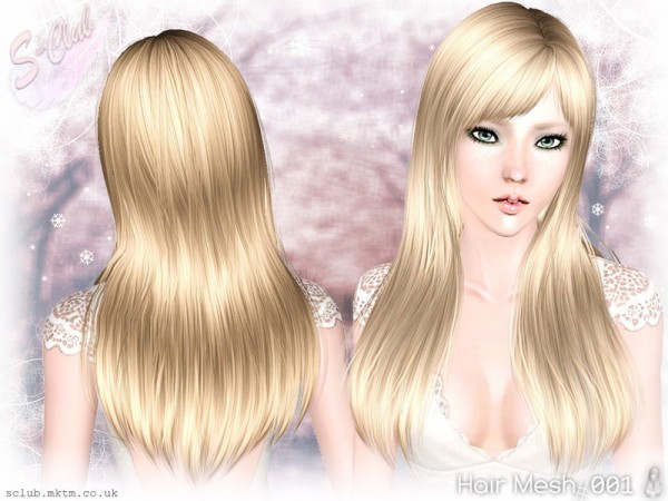 Hairstyle N1 by S Club by The Sims Resource for Sims 3