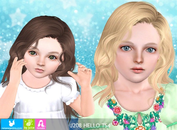 J208 Hello hairstyle by NewSea for Sims 3