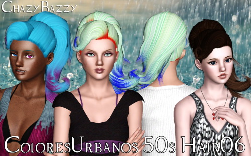 ColoresUrbanos 50s Hairstyle 06 by Chazy Bazzy for Sims 3