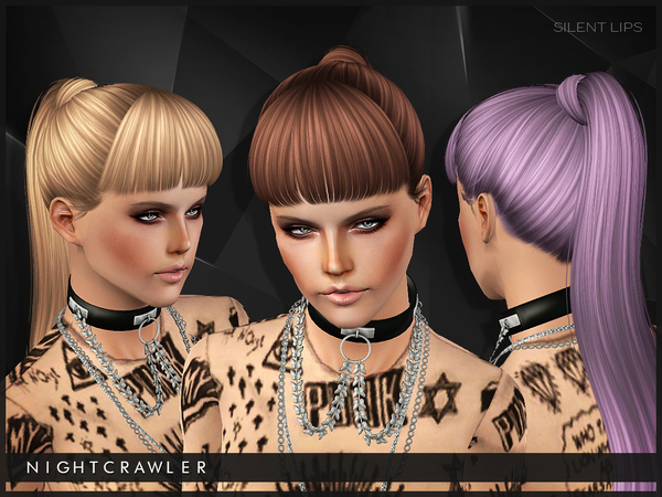 Silent Lips hairstyle by Nightcrawler by The Sims Resource for Sims 3