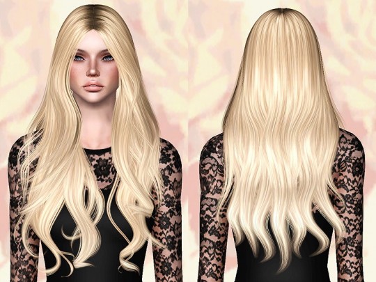 Alesso`s Quantum hairstyle retextured by Chantel Sims - Sims 3 Hairs