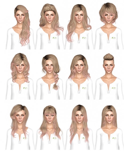 Random hair dump by July Kapo for Sims 3