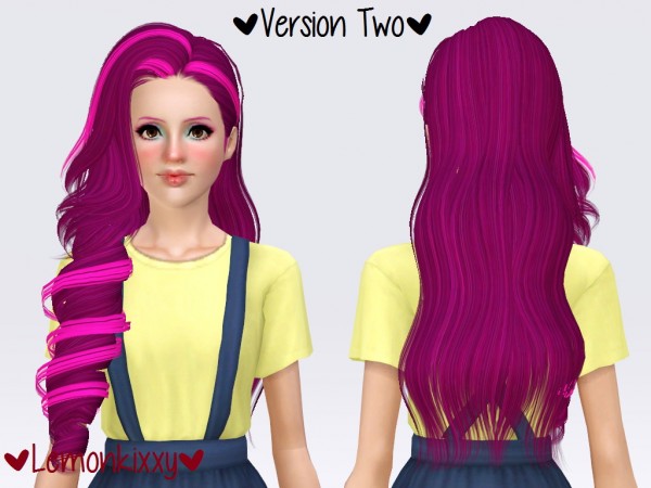 Skysims 244 hairstyle retextured by Lemonkixxy`s Lair for Sims 3