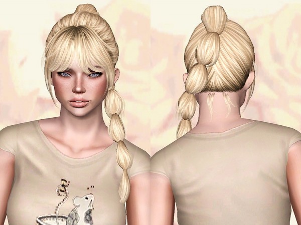 Newsea Carrousel hairstyle Retextured by Chantel Sims for Sims 3