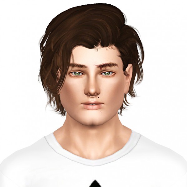 Newsea`s Rough Sketch hairstyle retextured by July Kapo - Sims 3 Hairs