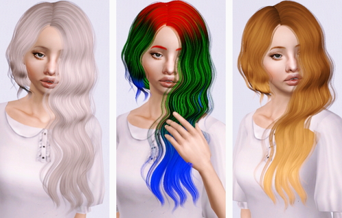 Sintiklia Marmalade hairstyle retextured by Beaverhausen for Sims 3